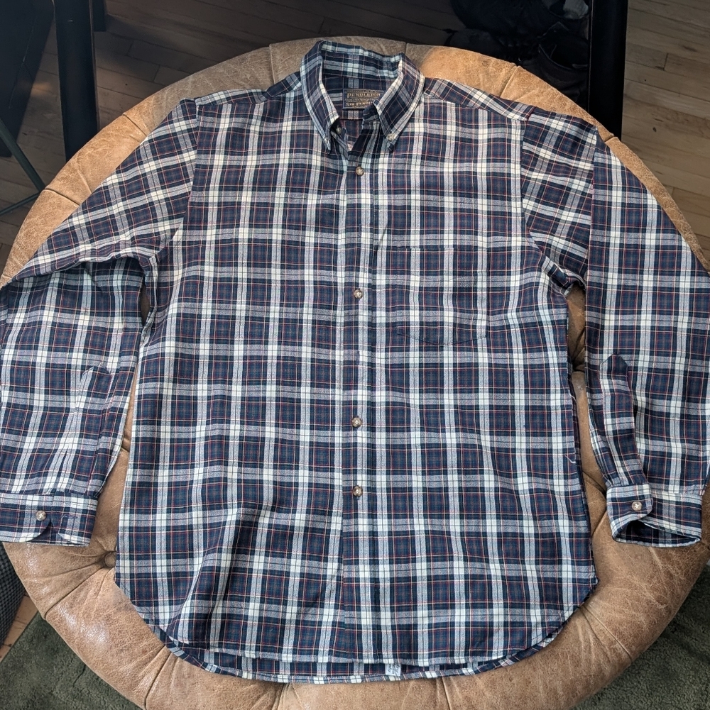 Pendleton Men's Large Wool Button Down Flannel Lo… - image 1
